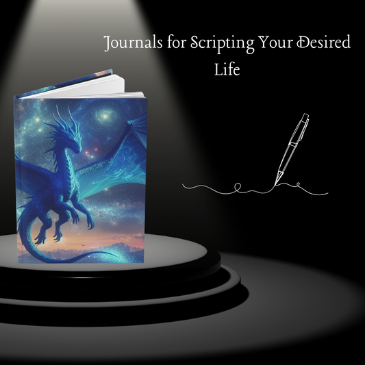 The Blue Dragon Hardcover Journal - Matte