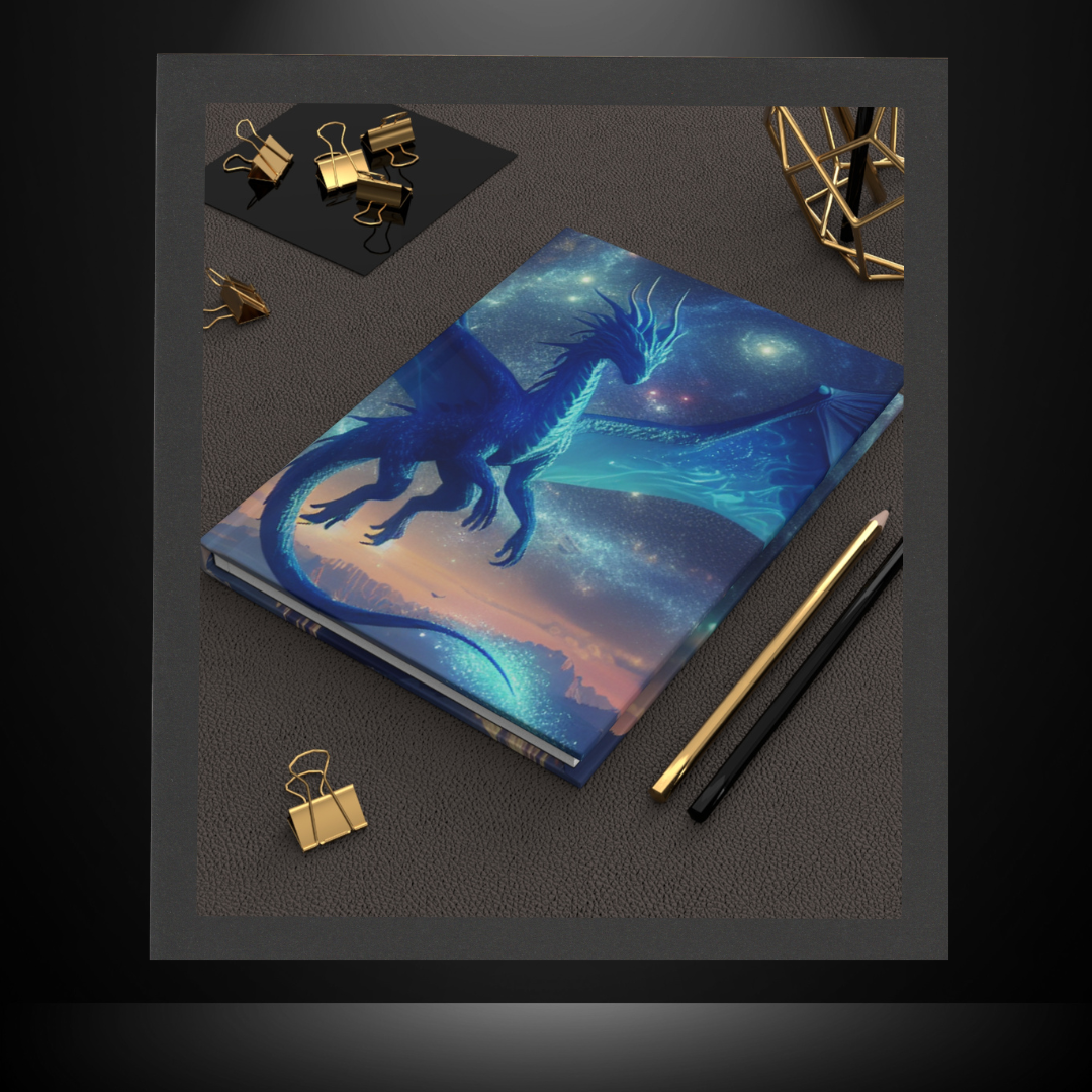 The Blue Dragon Hardcover Journal - Matte