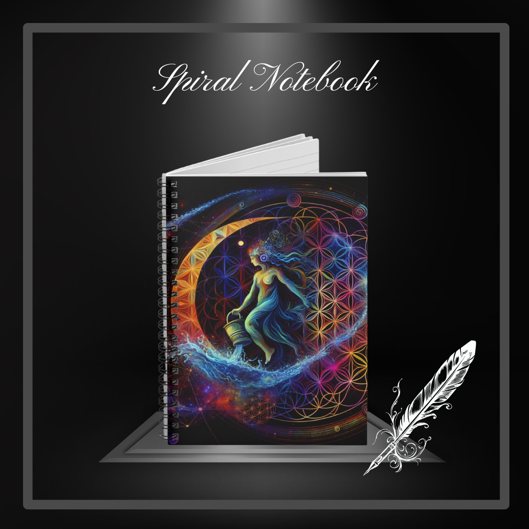 Aquarius Spiral Notebook - Ruled Line