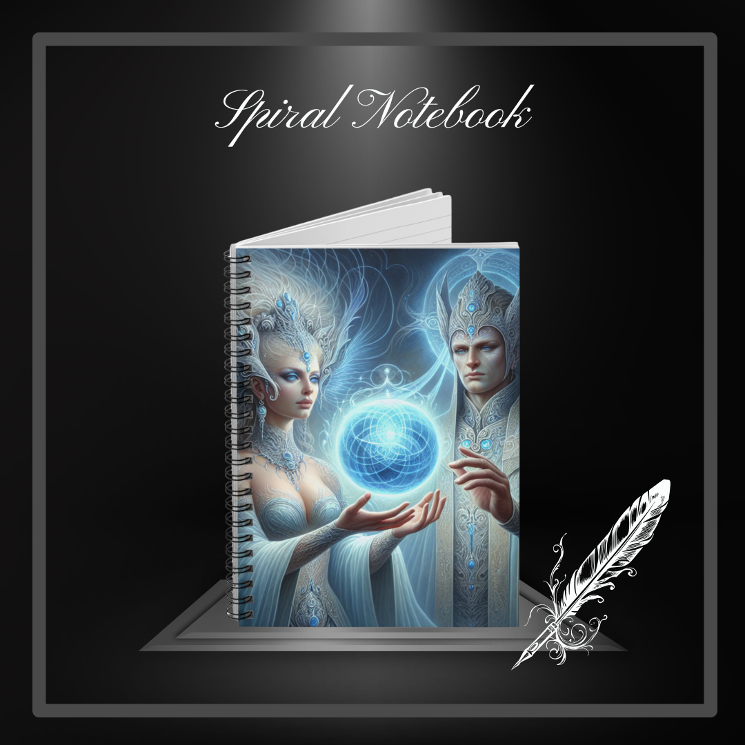 Lemurian God and Goddess Spiral Notebook - Ruled Line