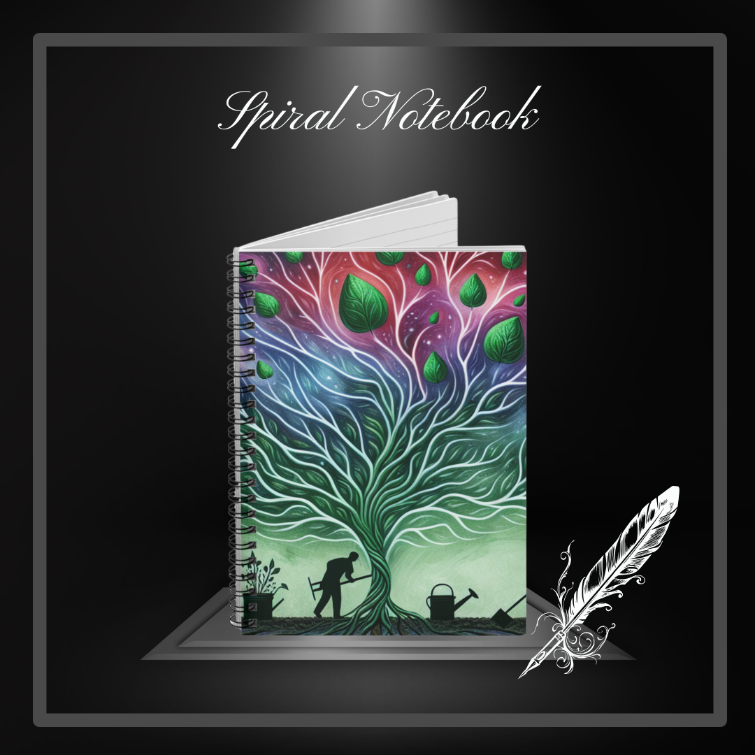 The Garden of the Mind (Vibrant) Spiral Notebook - Ruled Line