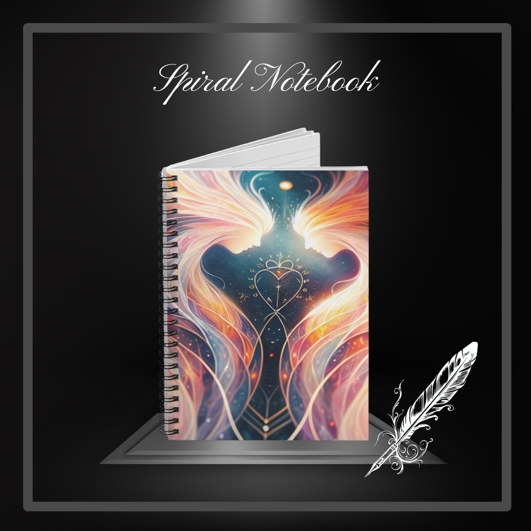 Twin Flames Spiral Notebook - Ruled Line