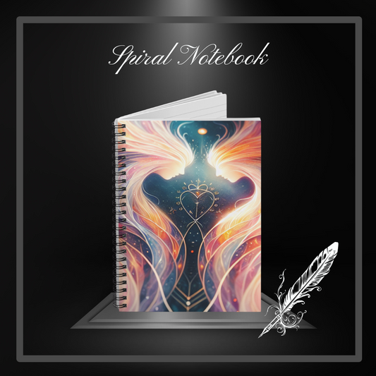 Twin Flames Spiral Notebook - Ruled Line