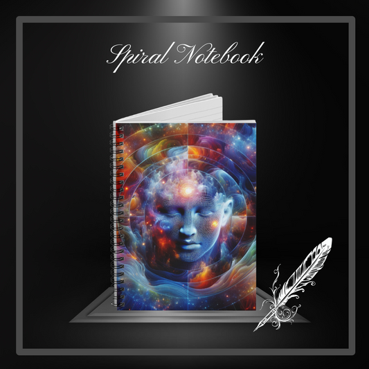 The Cosmic Mind of Man Spiral Notebook - Ruled Line