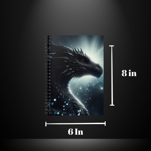 The Black Dragon Spiral Notebook - Ruled Line